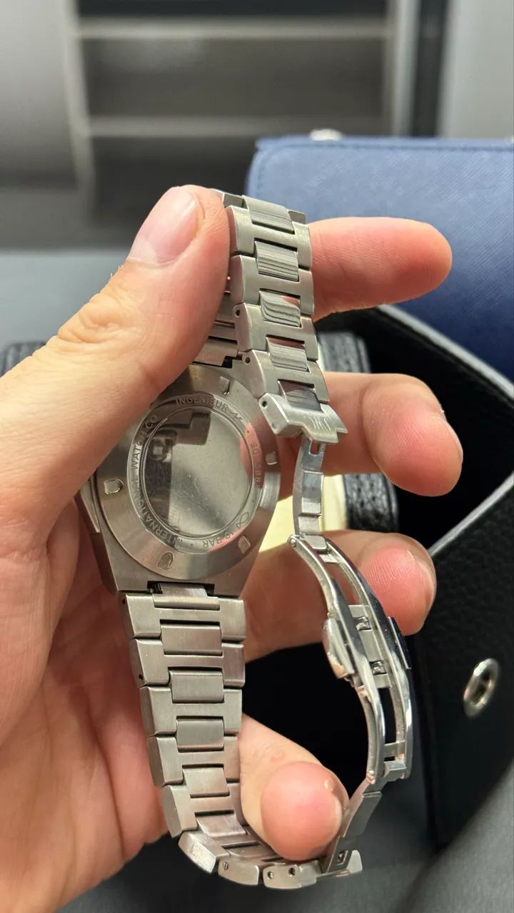 IWC Ingenieur Automatic - Mostrador Preto - Pulseira em Aço - Foto 4