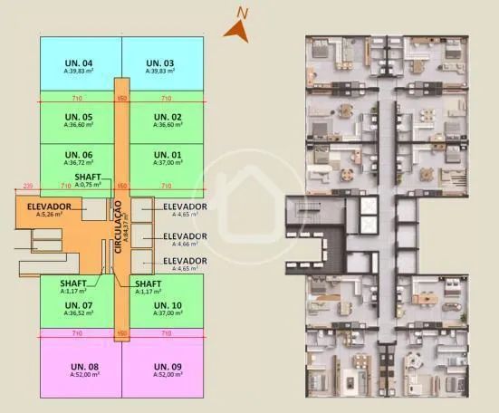 STUDIO DOWNTOWN DE 52M² - Foto 5