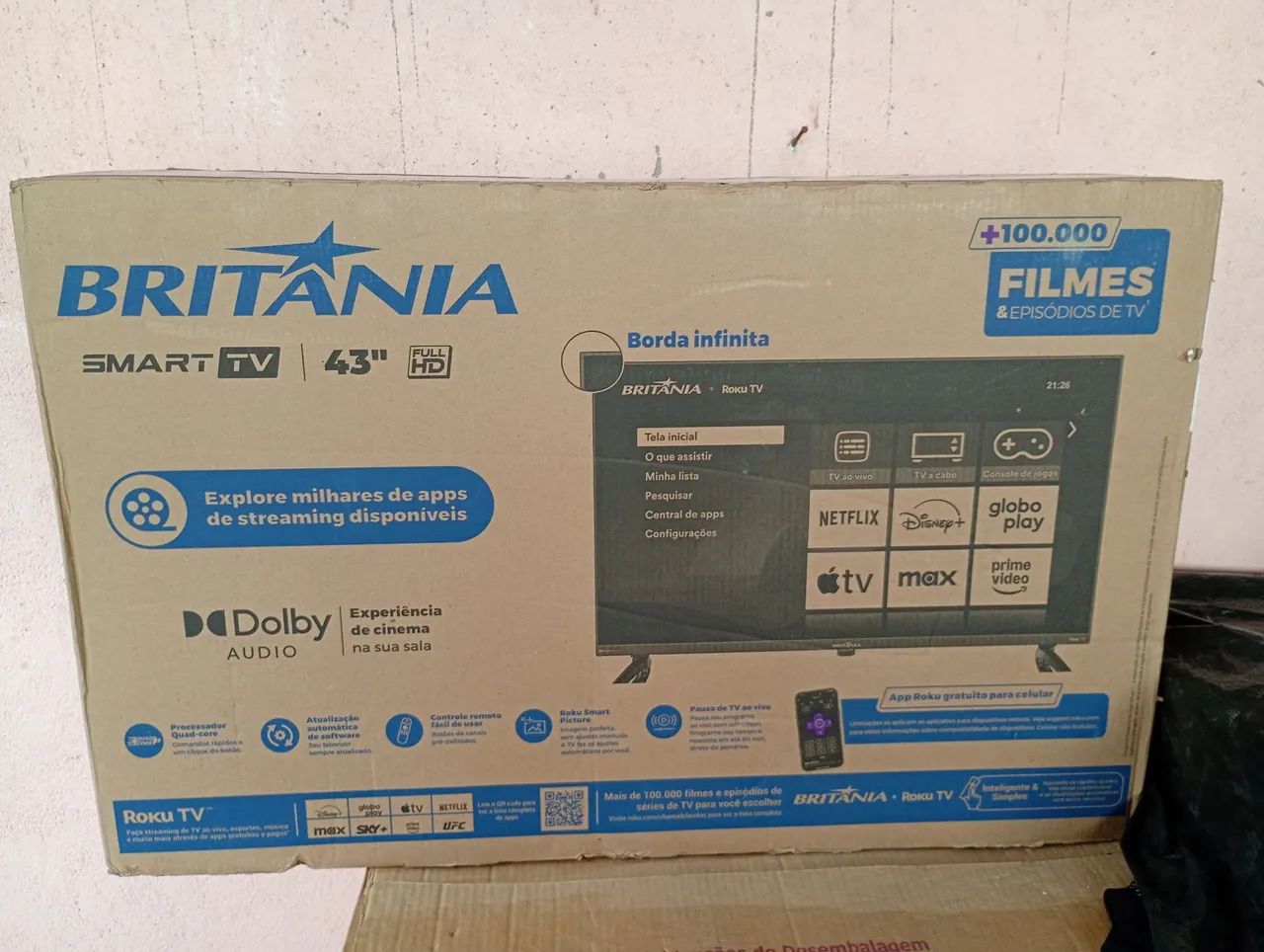 Smart tv 43 polegadas Britânia  - Foto 2