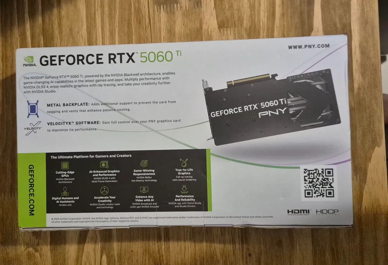 Nvidia RTX 5060 ti 8gb (lacrada) com nota - Foto 2