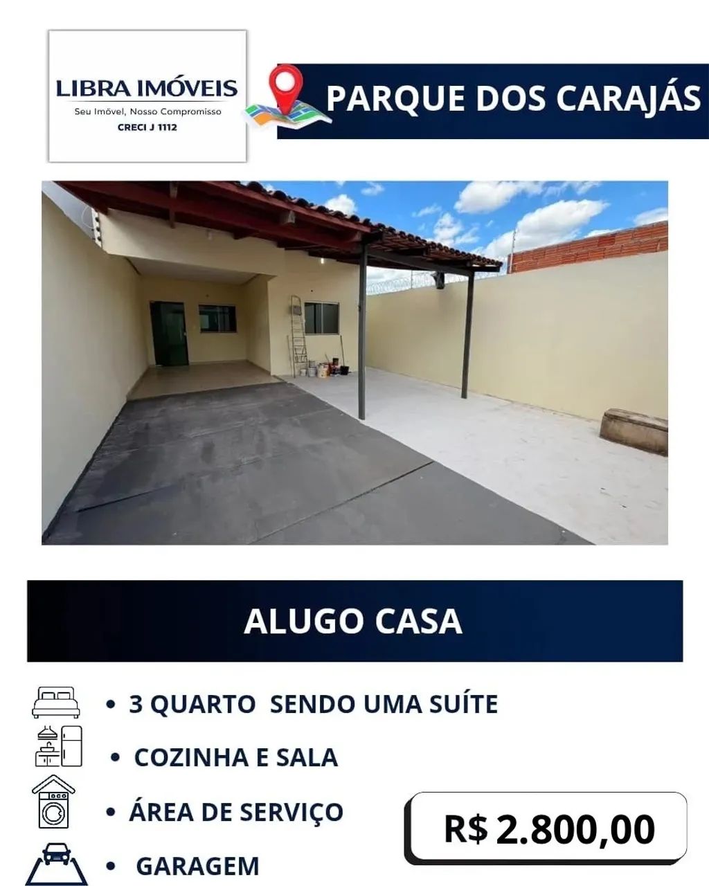 IMOBILIÁRIA LIBRA IMÓVEIS ALUGA CASA 