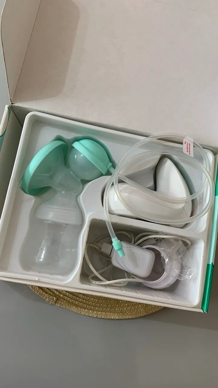 Bomba Extratora de Leite Fisher-Price + Bomba Hands Free + Brinde - Foto 4
