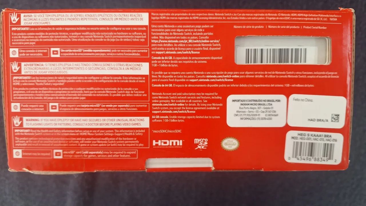 Nintendo switch oled. - Consoles de Vídeo Game - Jardim Canaã