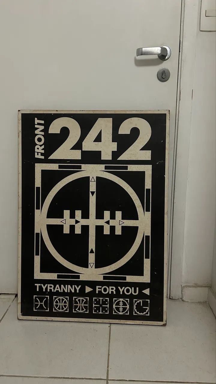 Poster emoldurado FRONT 242 Tyranny For You