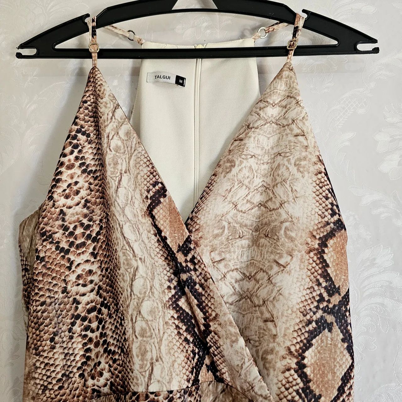 vestido talgui midi animal print m - Foto 3