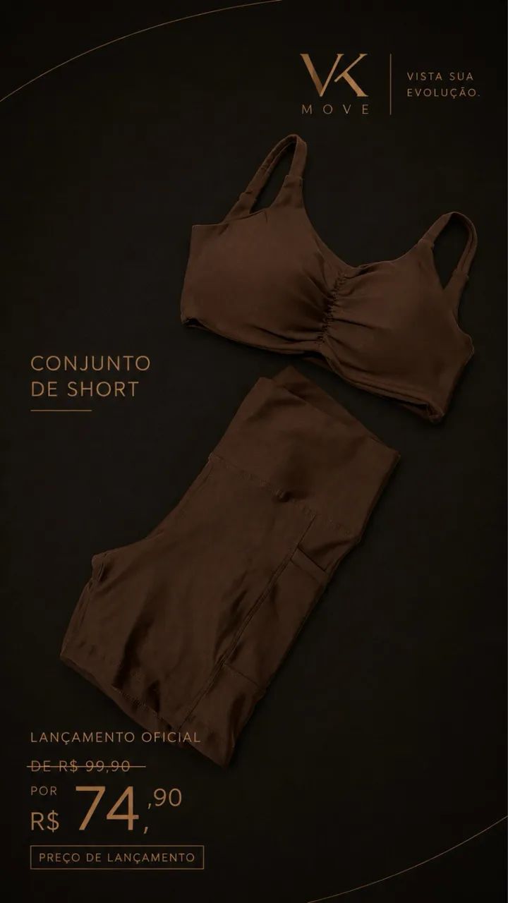 Conjunto de Short com top Costa nua  - Foto 2