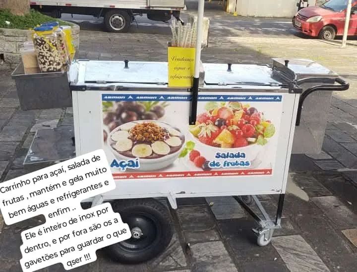 Carrinho de açaí e salada de frutas  - Foto 2