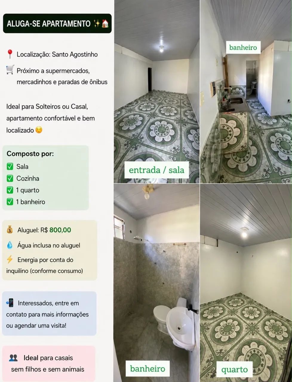 Apartamento bem localizado 