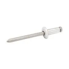 Rebite Em Alumínio 4,0mm x 10mm Branco  COM 100un
