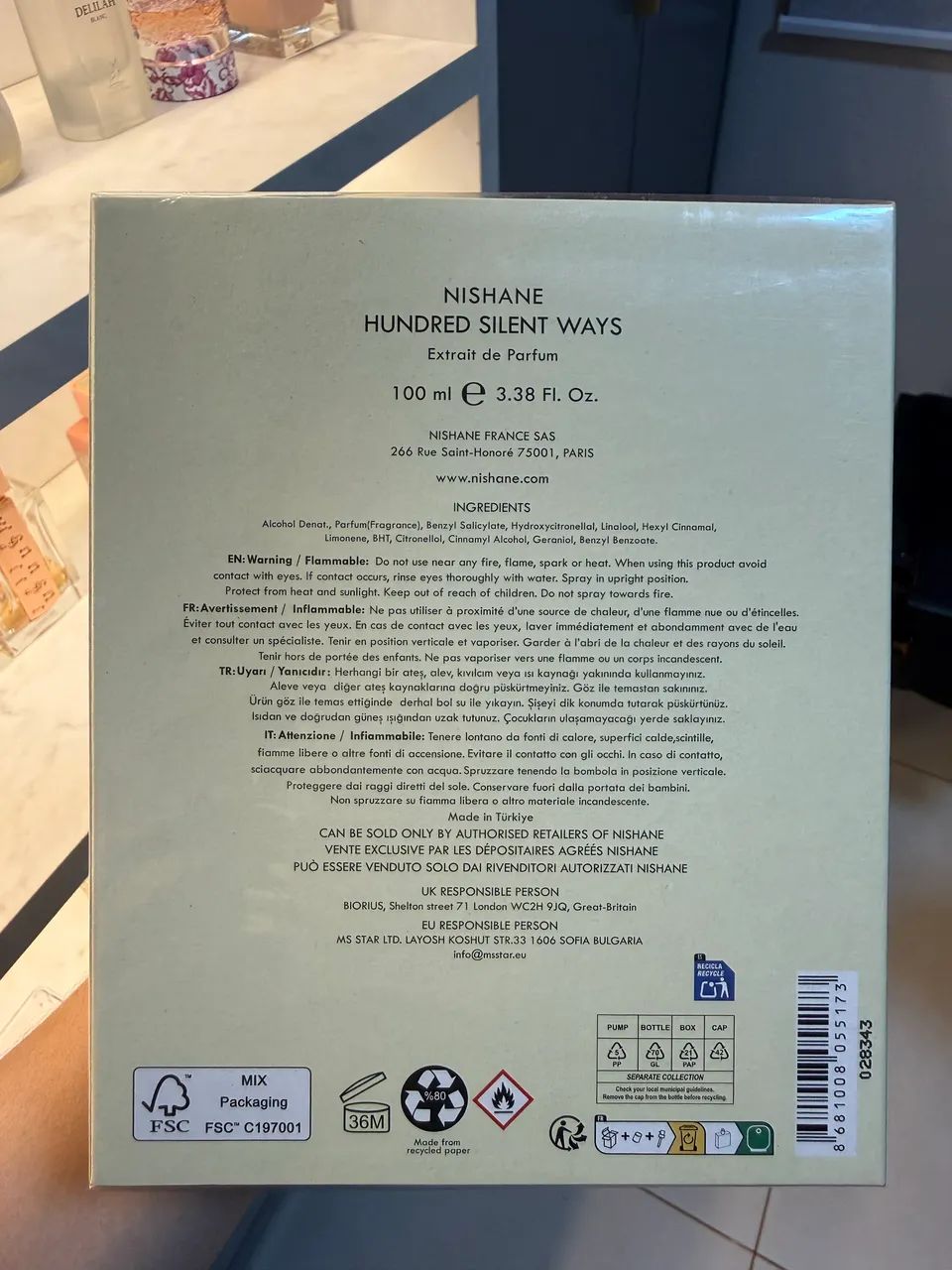 Perfume Nishane Hundred Silent Ways 100ml - Lacrado - Foto 3