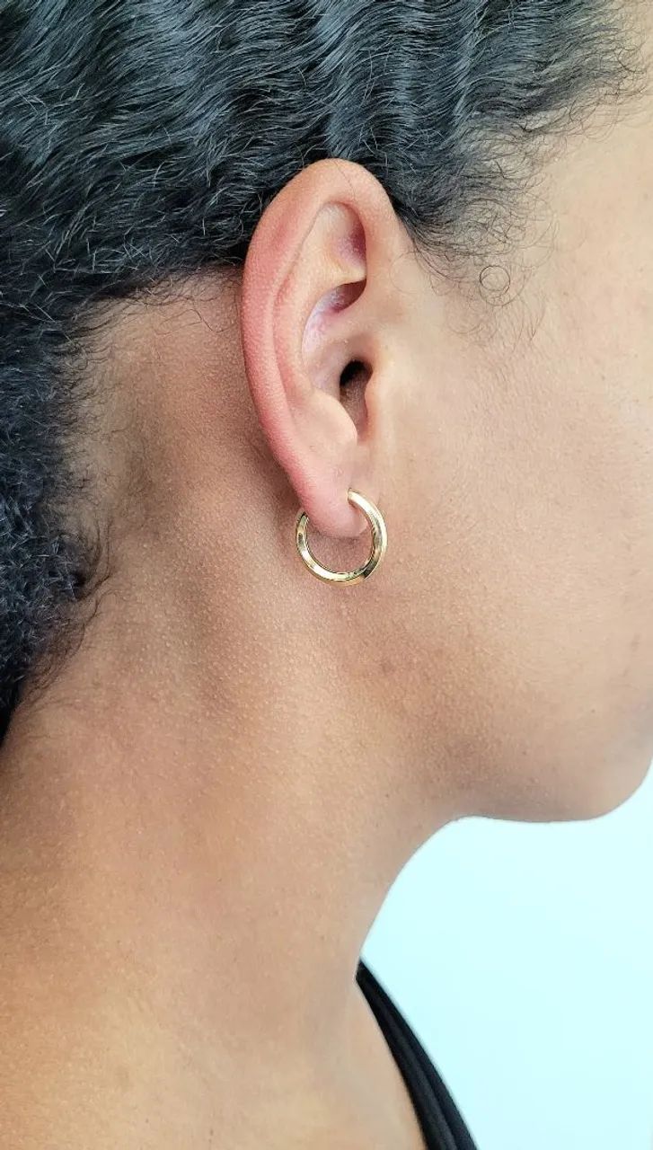 Argola Ouro 18k - PROMOÇÃO! - Foto 2