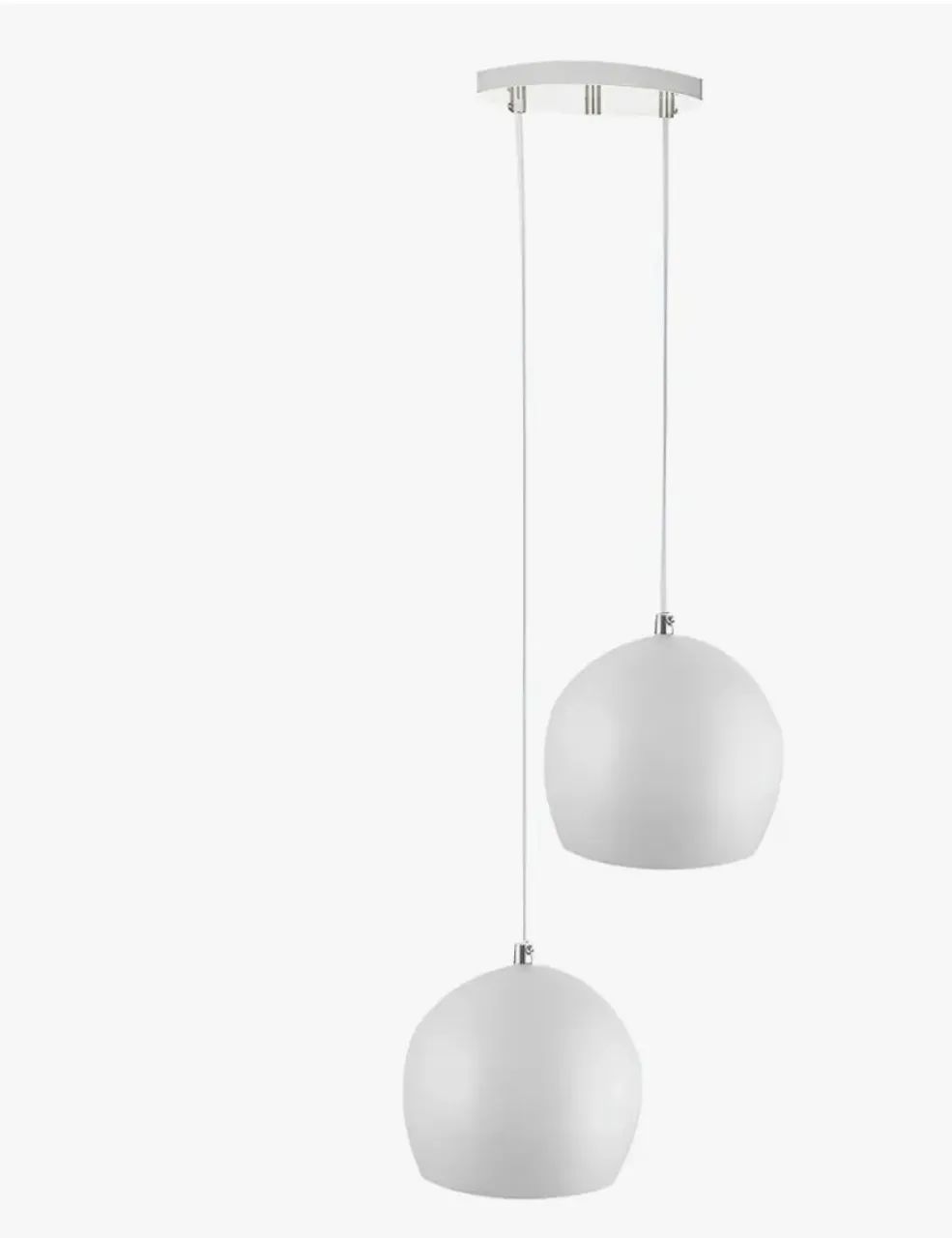 Luminária pendente dupla (PRETO)