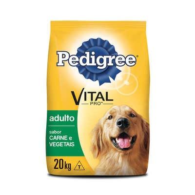 Ração Pedigree Carne e Vegetais para Cães Adultos 20 KG