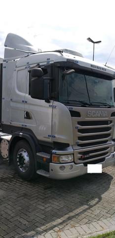 Caminhao scania r 440 6x2 prata completo motor novo ano 2014 - Foto 14