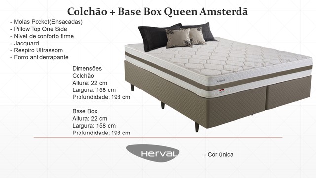 Quarto cama Queen completa colchão+ base  - Foto 2