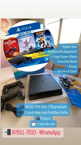 Console PlayStation 4 Slim Sony Com Jogo Red Dead Redemption 2