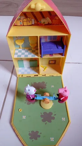 Casa Gigante Da Peppa Pig 55 Cm Com Peppa E George Inclusos - Ri Happy