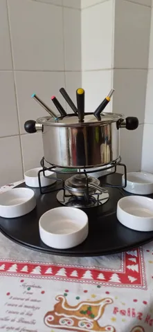 Corotos  Dash Máquina de fondue de acero inoxidable de lujo con control de  temperatura