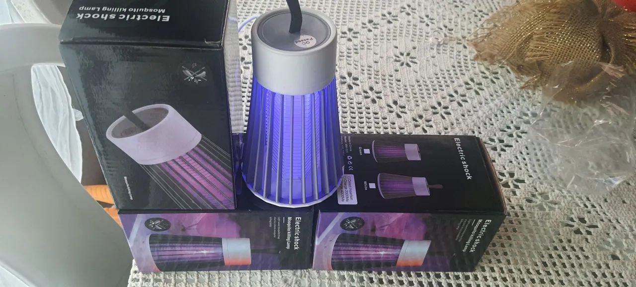 Mata Mosquitos Elétrico - Iluminação UV e Choque - Foto 5