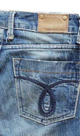 Calça Calvin Klein Feminina Destroyed Tam. 34 - Foto 5