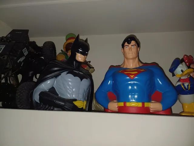 Cofrinho super homem  e Batman