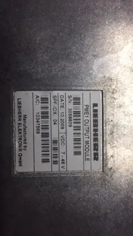 Módulo eletrônico CAM carregadeira Liebherr L580 novo - Foto 3