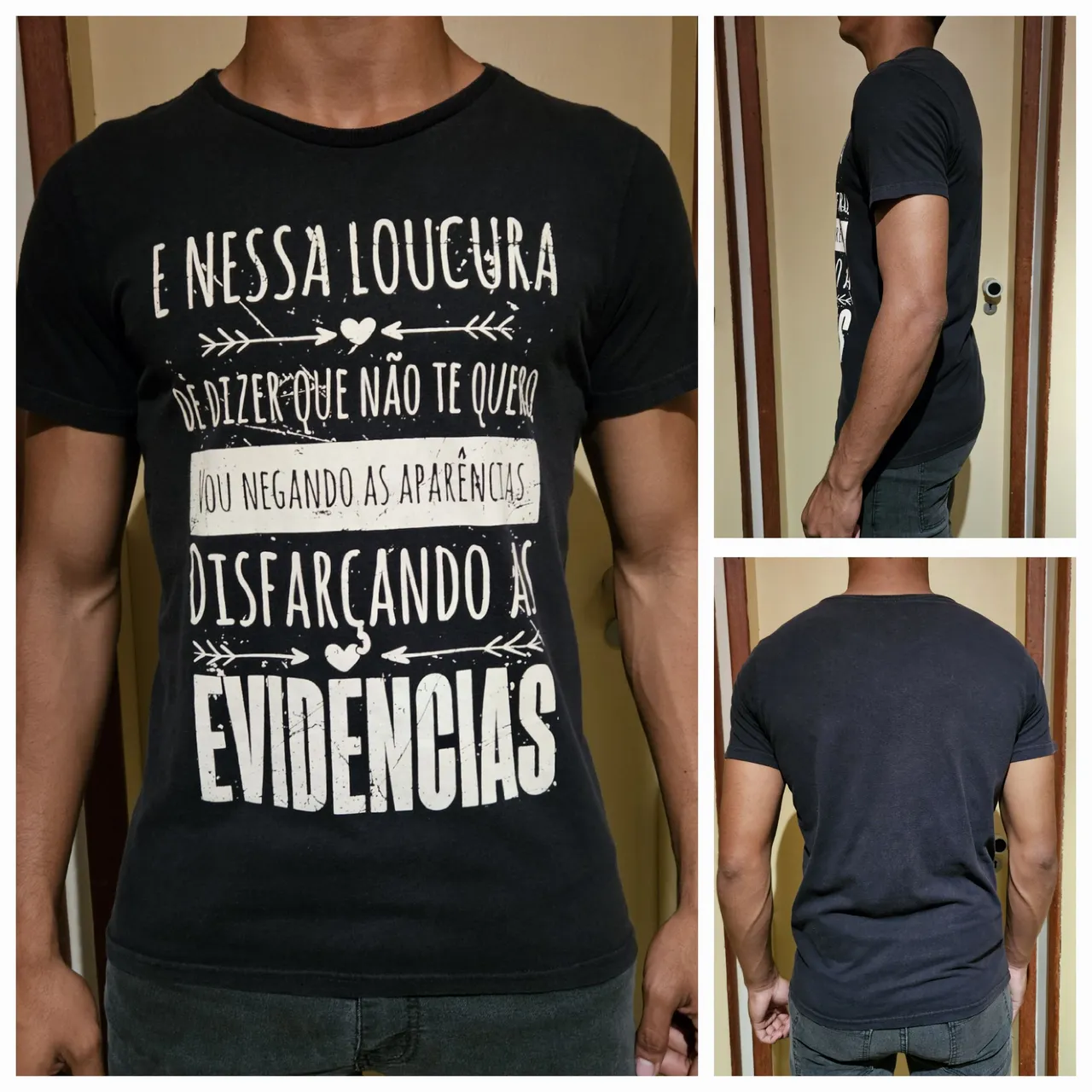 Camiseta M Evidências Algodão