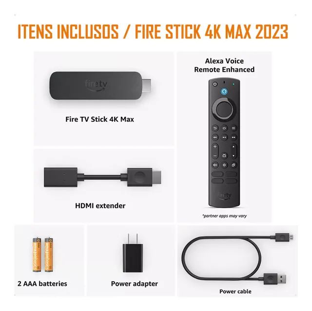 Amazon Fire Tv Stick 4k Max 2ª geração - 16gb de armazenamento - C/ Alexa - Wi-fi 6E  - Foto 6