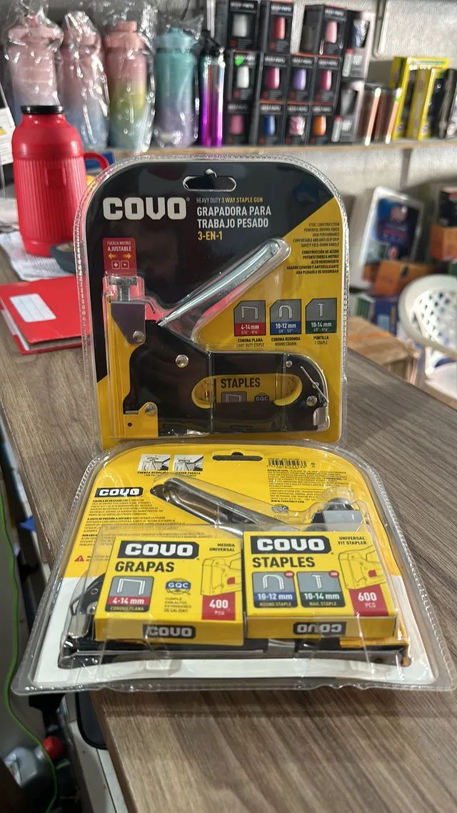 Kit Grampeador profissional 3 em 1 com mil grampos - Foto 4