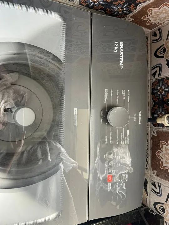 Máquina De Lavar Brastemp 12kg Autom. Branco Bwk12a Edredom - Foto 2