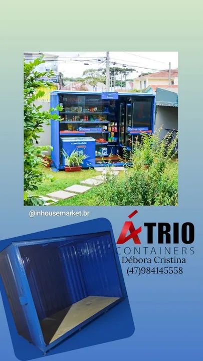 Mini Mercado Container - 3x1.5x2.20  - Foto 4