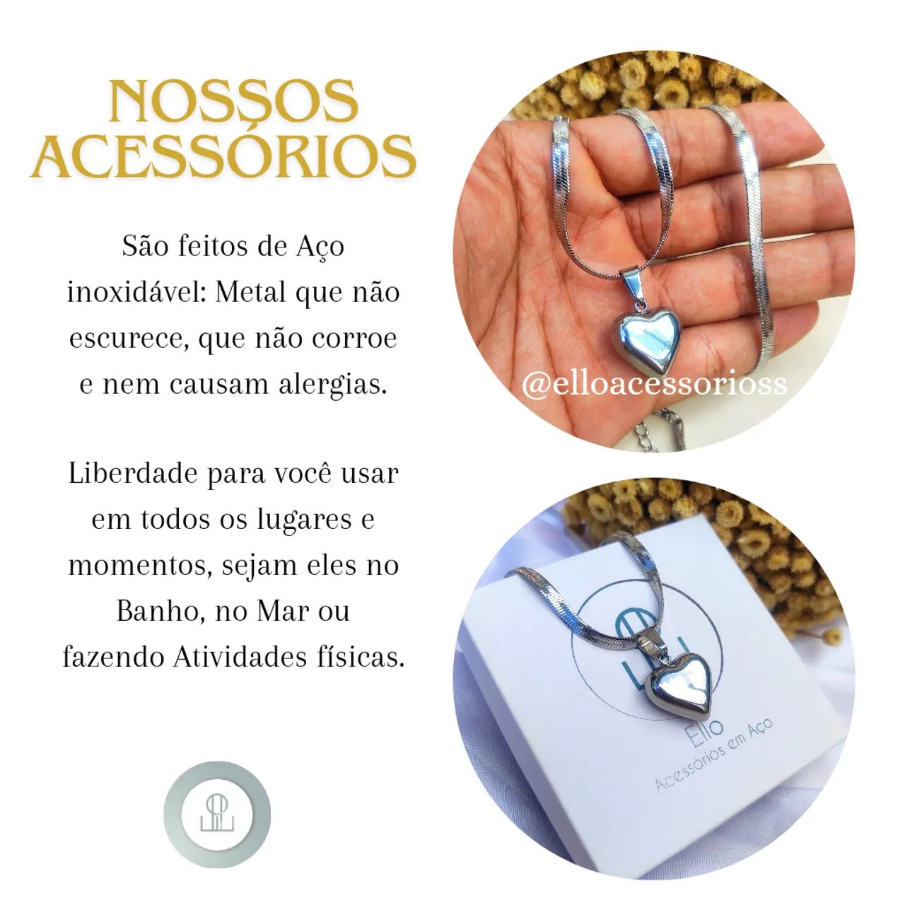 Colar e Pulseira Feminina - Foto 3