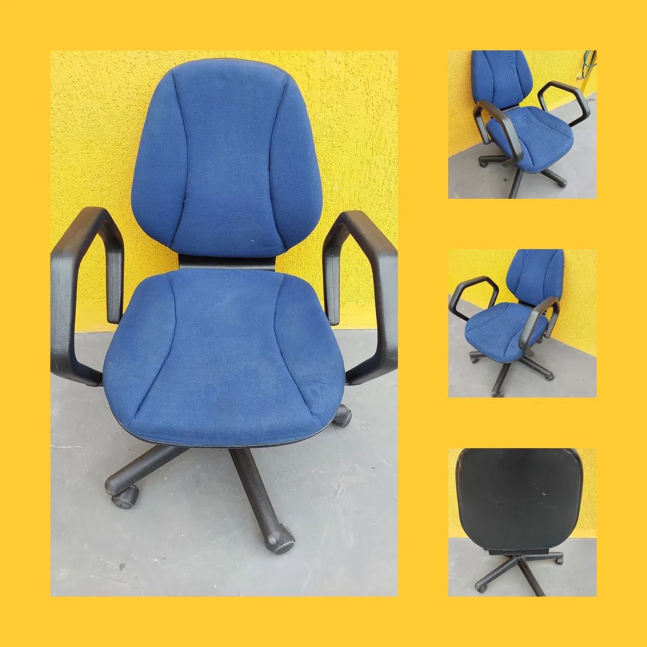 Cadeira escritorio azul