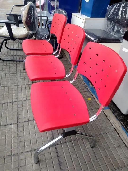 Cadeiras Longarina para escritório - Foto 5