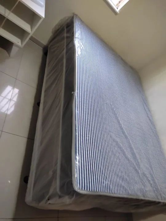 Cama box Molas Ensacadas Novas - Foto 3