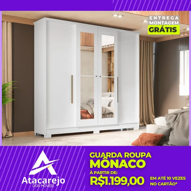 Guarda Roupa Casal Entrega e Monta Grátis