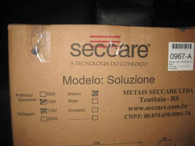 Aquecedor Toalhas Térmico Seccare Soluzione Branco - Foto 2