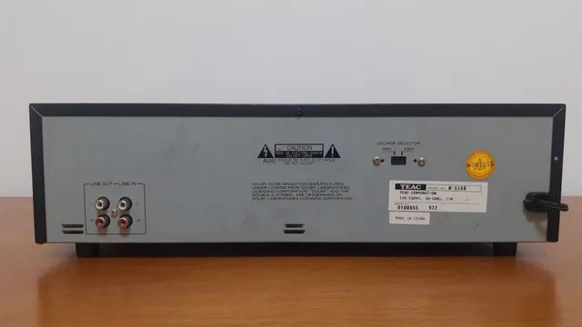 Tapa deck duplo Teac W-518R importado vintage - Foto 3