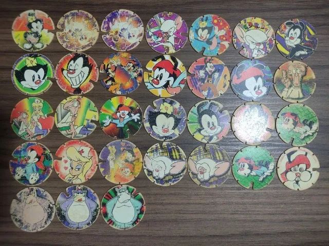 Lote Tazos Animaniacs Arma e Voa Elma Chips - Foto 3