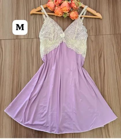 Modelo de camisola com detalhes em renda  - Foto 5