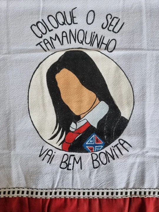Pano de prato decorado frases pintado novela rebelde RBD - Foto 6