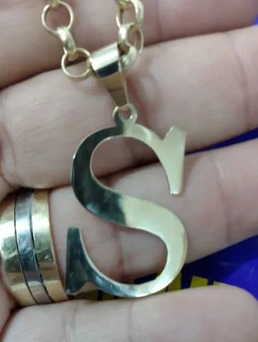 Pingente Ouro 18 Kilates 3 Gramas 30 mm Maciço  - Foto 4