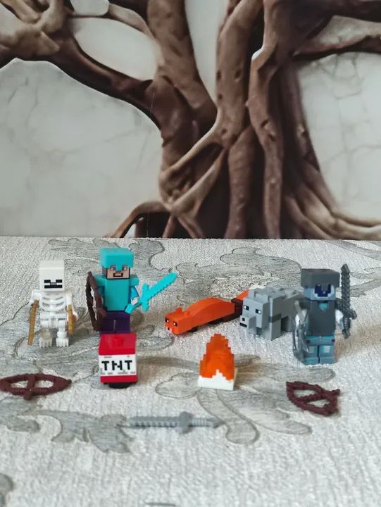 Coleção de Minifiguras LEGO Inspiradas em Minecraft!<br>