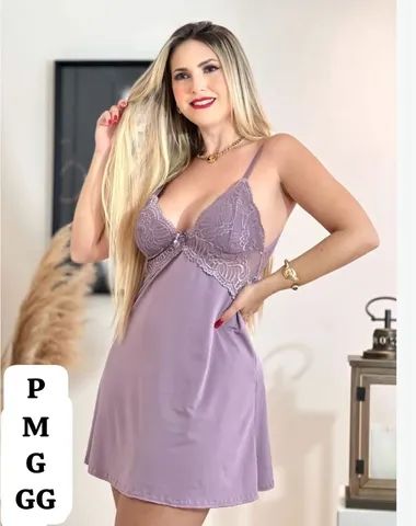 Modelo de camisola com detalhes em renda  - Foto 3