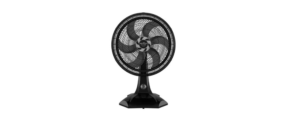 Ventilador de Mesa Britânia BVT301 30cm 6 Pás 3 Velocidades Preto