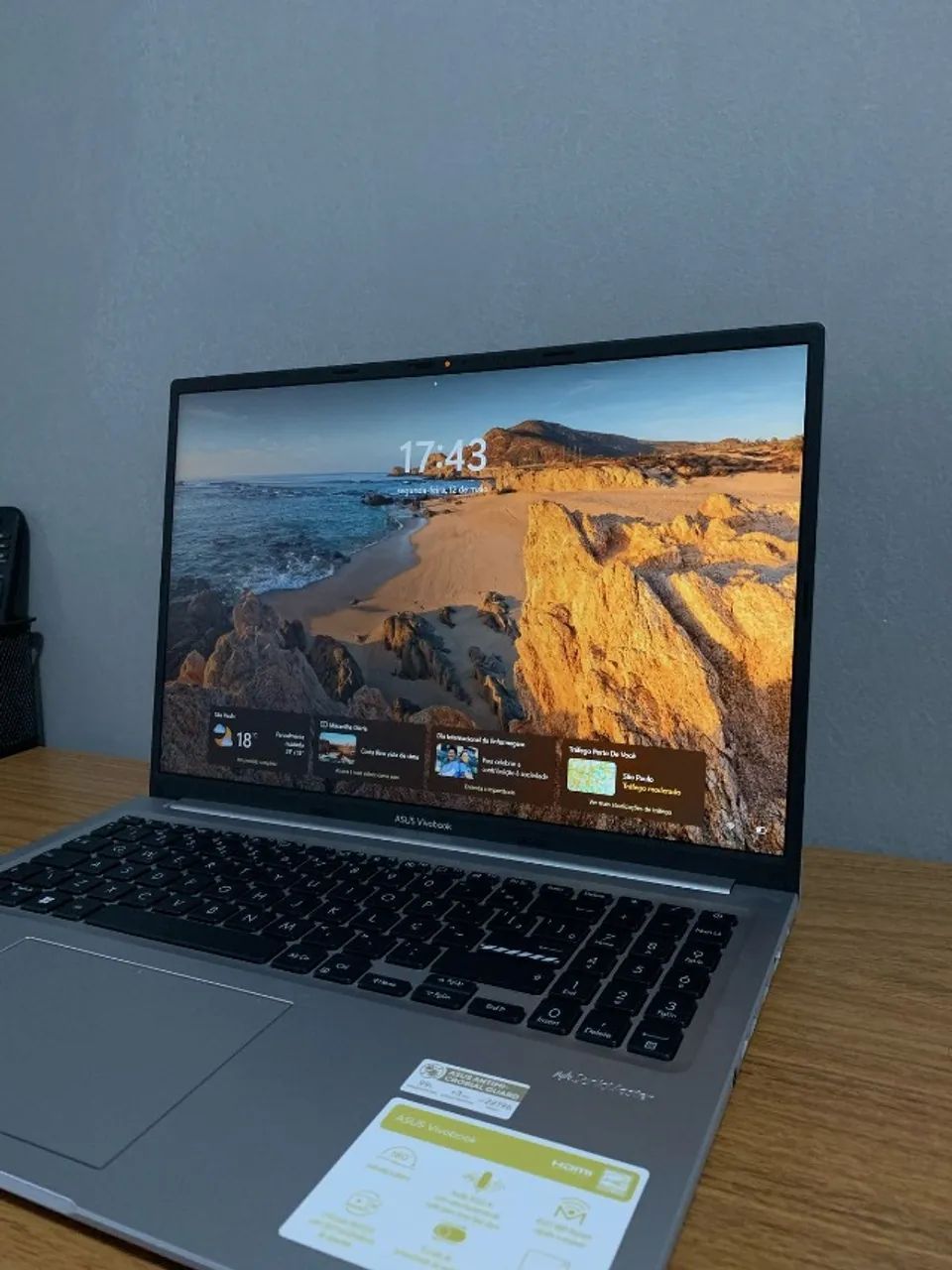 Notebook Asus Core I7 1255u 16gb 512gb SSD 15,6 Prata