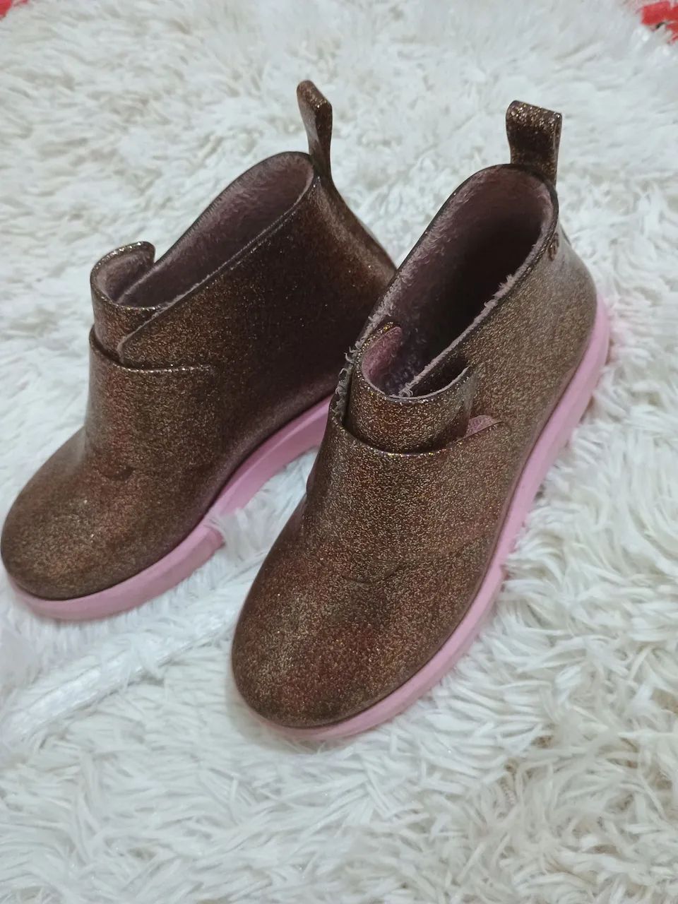 Botinha Mini Melissa com Glitter- número:28-Conforto e Estilo para sua Princesa