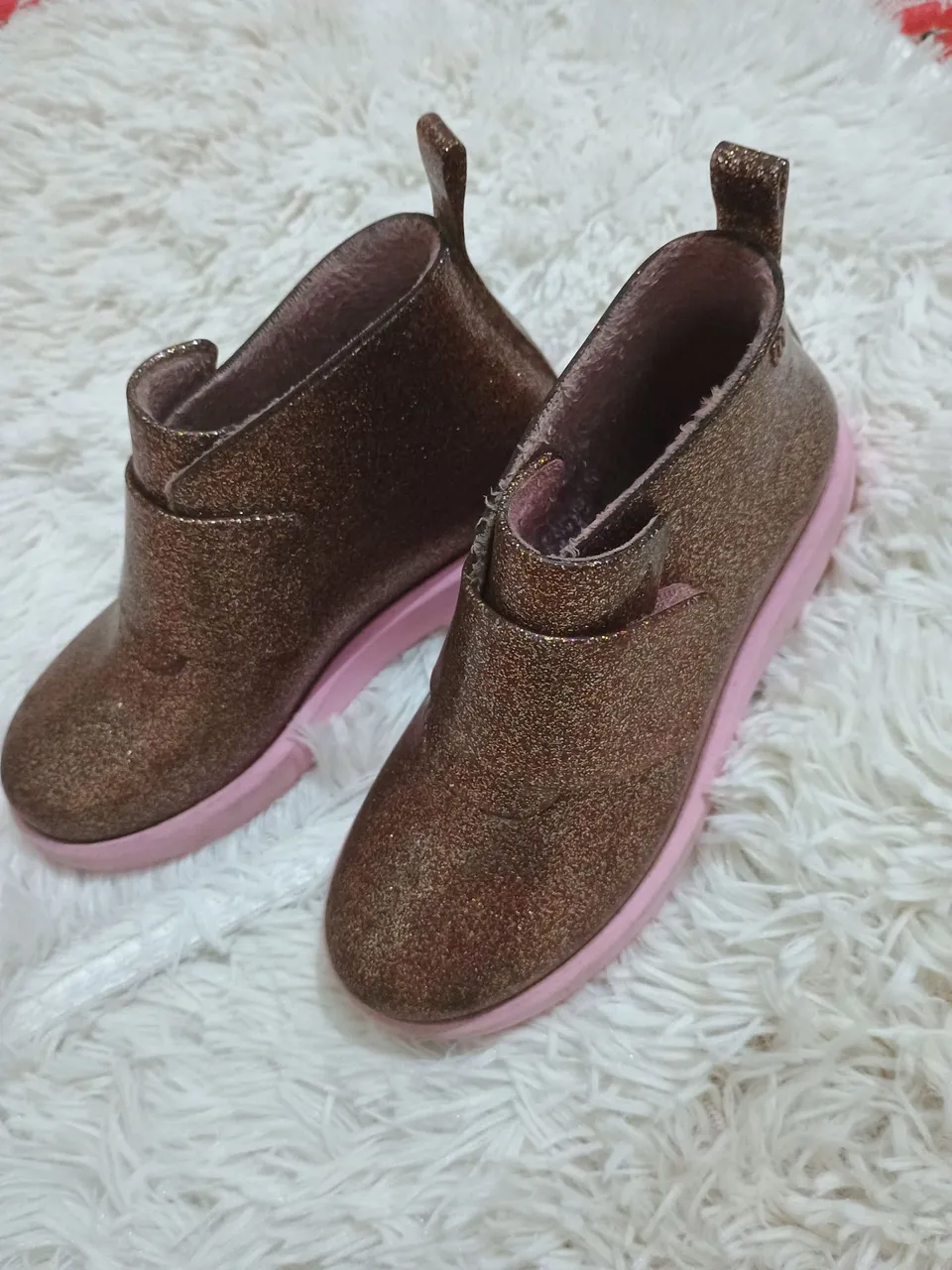 Botinha Mini Melissa com Glitter- número:28-Conforto e Estilo para sua Princesa