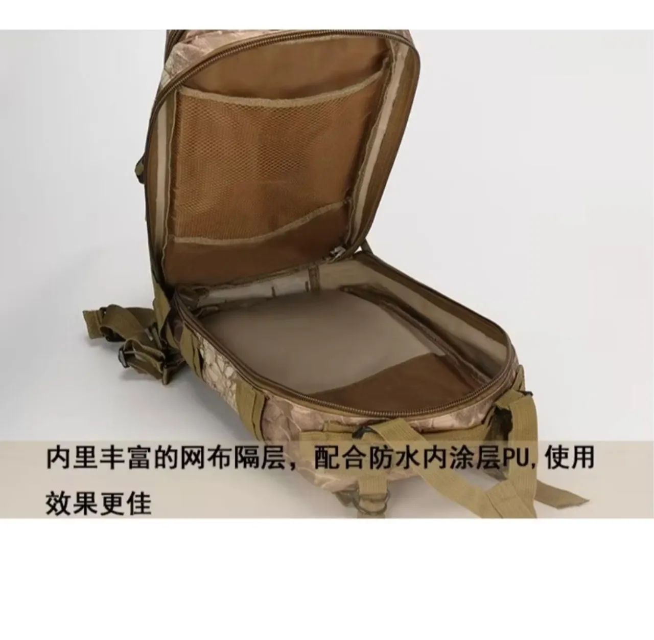 Mochila Tática Multiuso ideal para Camping, Trilhas 30 litros pequena - Foto 4