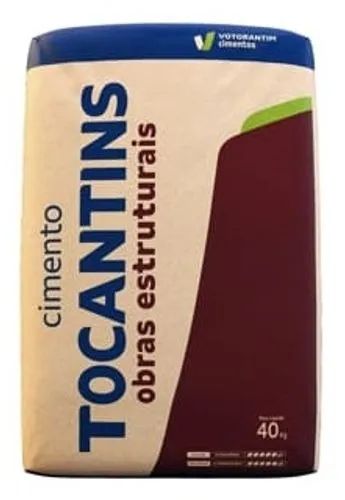 Cimento Tocantins 40KG R$33,90